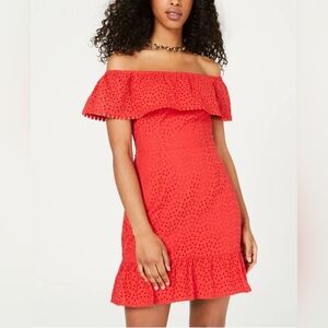 City Studios Strapless Red Dress